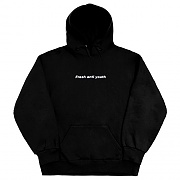 LOGO HOOD SWEATER-BLACK