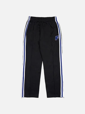 [FRESH ANTI YOUTH] LOGO ZIP TRACK PANTS-BLACK