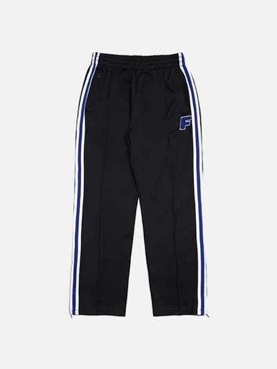 [FRESH ANTI YOUTH] LOGO ZIP TRACK PANTS-BLACK