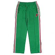 LOGO ZIP TRACK PANTS-GREEN