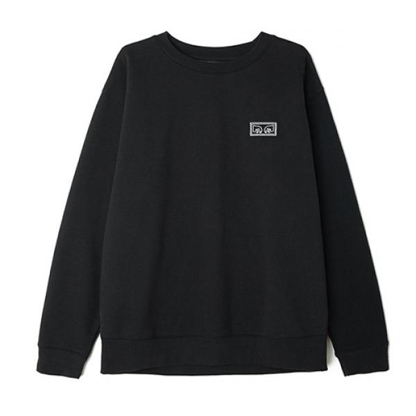 (112480017)THESE EYES CREW-BLK