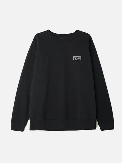 (112480017)THESE EYES CREW-BLK