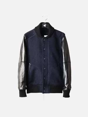 [WHYWORKS] VARSITY JACKET-NAVY