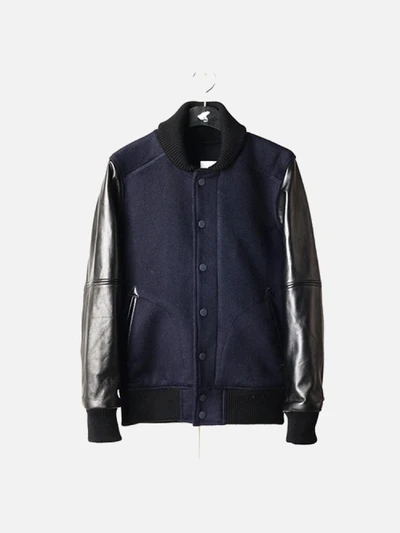 [WHYWORKS] VARSITY JACKET-NAVY