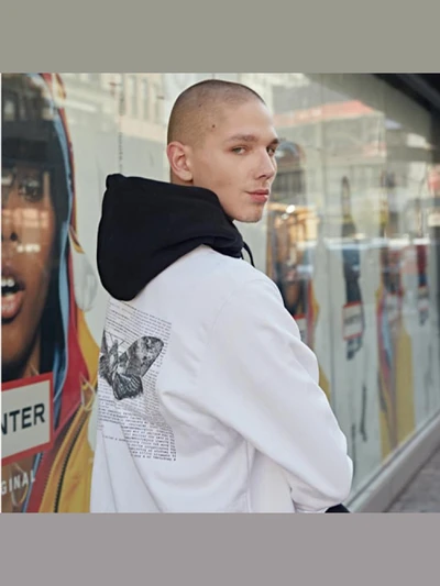 PORNO 6 VER.2 HOODIE-WHITE