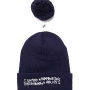 BASIC LOGO BELL BEANIE-NAVY