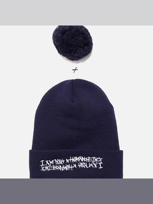 BASIC LOGO BELL BEANIE-NAVY