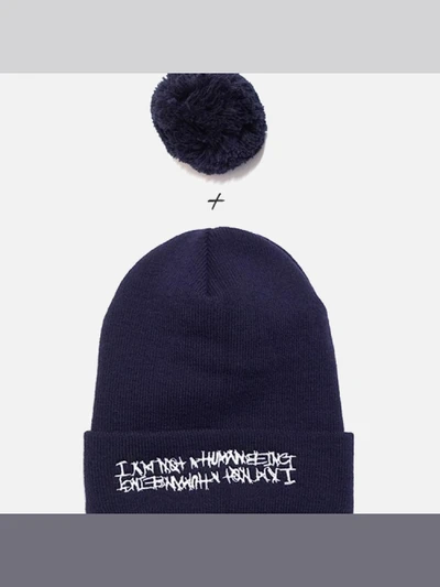 BASIC LOGO BELL BEANIE-NAVY