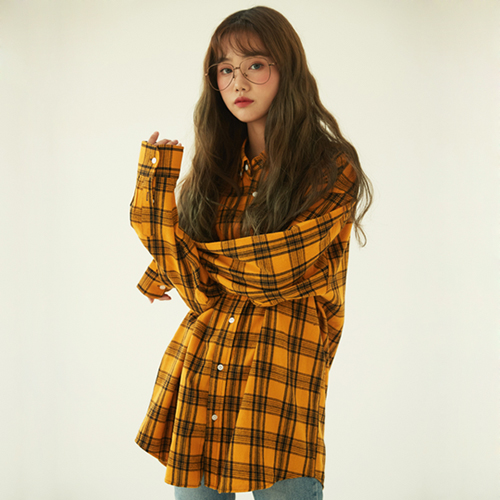 Overfit Tartan Check Shirt (4color)(unisex)