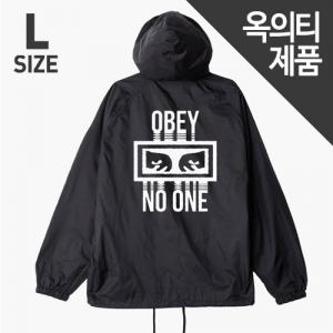 (126251559)NO ONE HOOD COACHES JKT-BLK(SIZE-L)