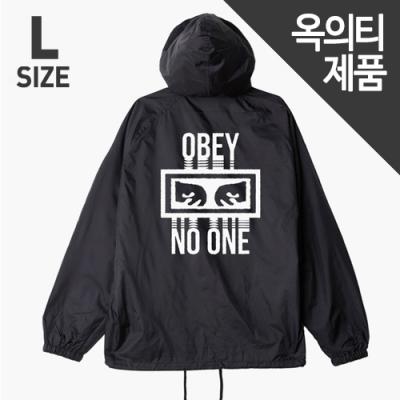 (126251559)NO ONE HOOD COACHES JKT-BLK(SIZE-L)