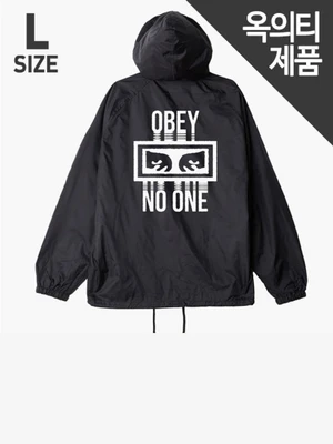 (126251559)NO ONE HOOD COACHES JKT-BLK(SIZE-L)