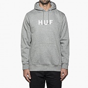 ORIGINAL LOGO PULLOVER FLEECE-GREY(WHT)