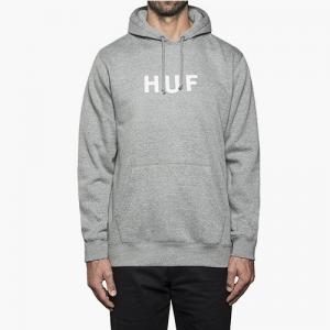 ORIGINAL LOGO PULLOVER FLEECE-GREY(WHT)