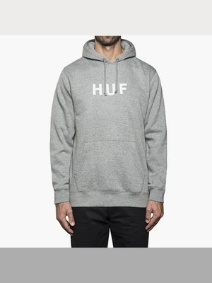ORIGINAL LOGO PULLOVER FLEECE-GREY(WHT)