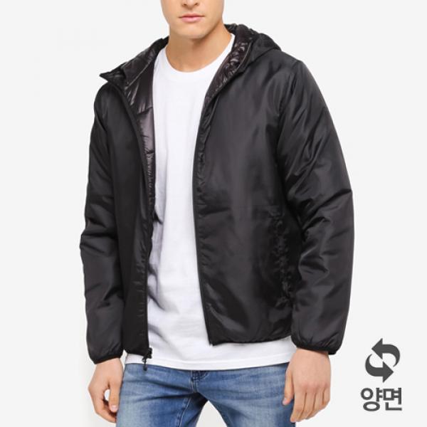 REVERSIBLE NYLON JACKET-BLK