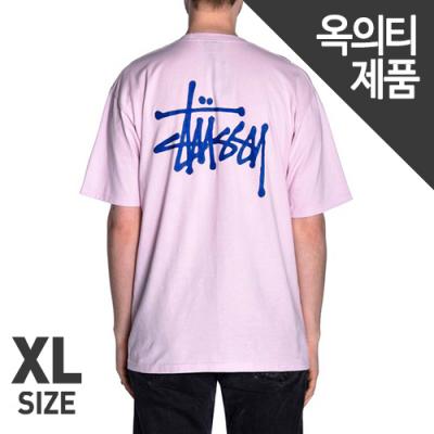 BASIC STUSSY TEE-LIGHT LAVENDER(프린팅 잉크번짐)