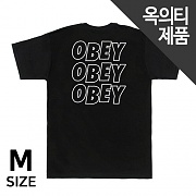(163081489)OBEY JUMBLE LO - FI TEE-BLK (허리 원단불량)