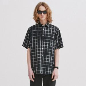 HALF WINDOW CHECK SHIRTS GS [BLACK](GSVS40)