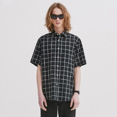 HALF WINDOW CHECK SHIRTS GS [BLACK](GSVS40)