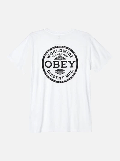 (163081681)OBEY DISSENT STANDARDS TEE-WHT