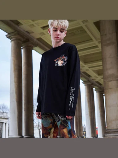 THE DRINK TAKES YOU L/S T-SHIRT - BLACK