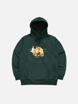 THE DRINK TAKES YOU HOODIE - DARK GREEN