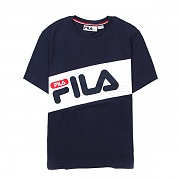 FILA DIAGONAL TEE-NVY/WHT/RED