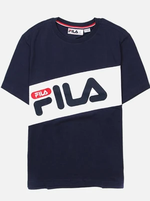 FILA DIAGONAL TEE-NVY/WHT/RED