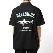 HELLSHIRE BOWLING SHIRT-BLK
