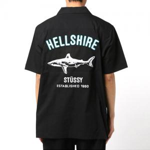 HELLSHIRE BOWLING SHIRT-BLK
