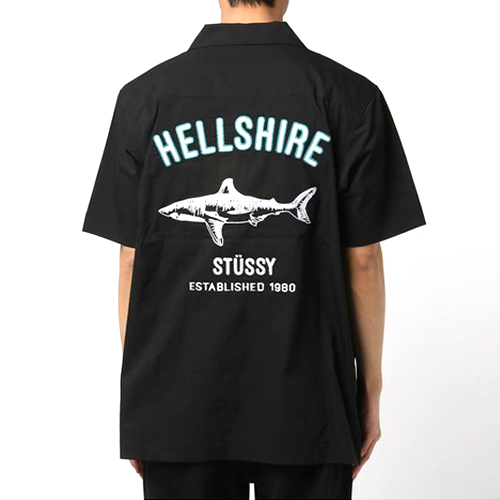 HELLSHIRE BOWLING SHIRT-BLK