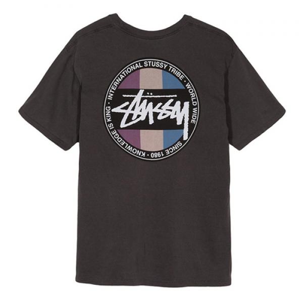 SURFMAN DOT PIG. DYED TEE-BLK
