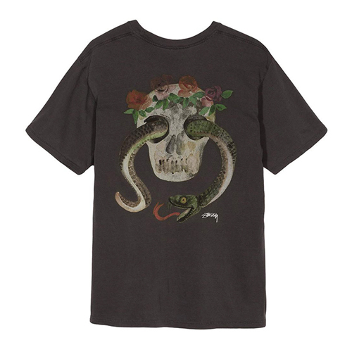 CALAVERA PIG. DYED PKT TEE-BLK