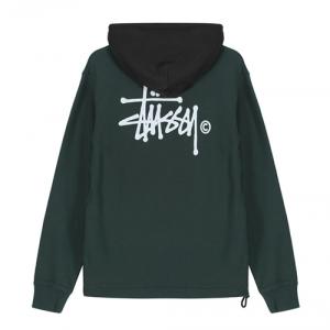 TWO TONE HOOD-GREEN