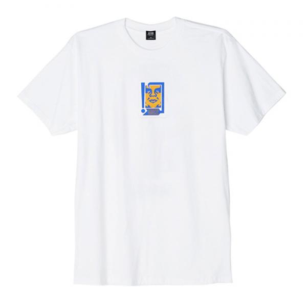(163081702)OBEY ARROW TEE-WHT