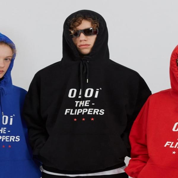 O!Oi FILPPERS HOODIE-BLACK