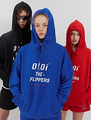 O!Oi FILPPERS HOODIE-BLUE