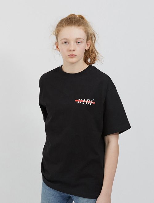 1990 BACK LOGO T-SHIRTS-BLACK