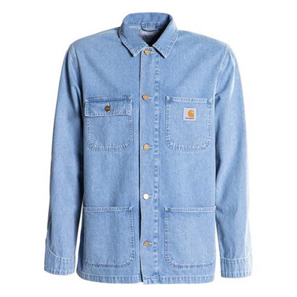 (I022945) MICHIGAN CHORE COAT-BLUE, STONE BLEACHED