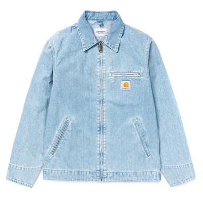 (I024846)DETROIT JACKET-BLUE STONE BLEACHED