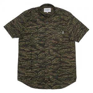 (I022594)S/S CAMO TIGER SHIRT-CAMO TIGER, LAUREL
