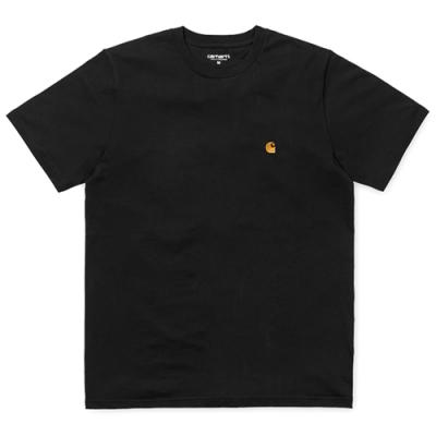 (I026391) 체이스 반팔티 BLACK/GOLD
