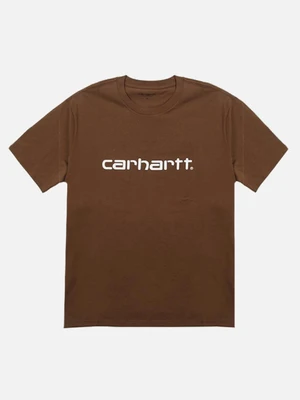 (I023803) SCRIPT T-SHIRT-HAMILTON BROWN