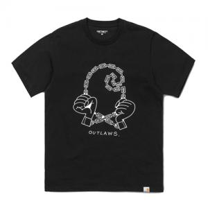 (I024753) OUTLAWS T-SHIRT-BLK