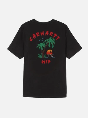 (I024809)S/S SOUVENIR T-SHIRT-BLK