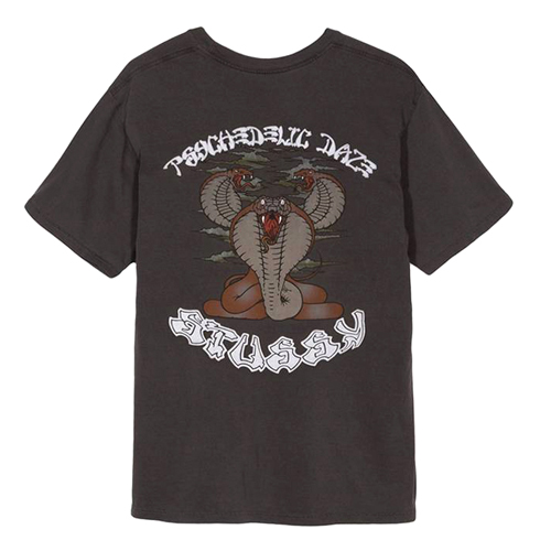 COBRA DAZE PIG. DYED TEE-BLK