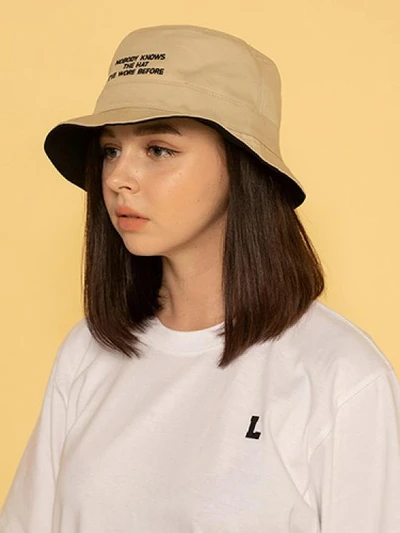 NOBODY KNOWS BUCKET HAT-REVERSIBLE
