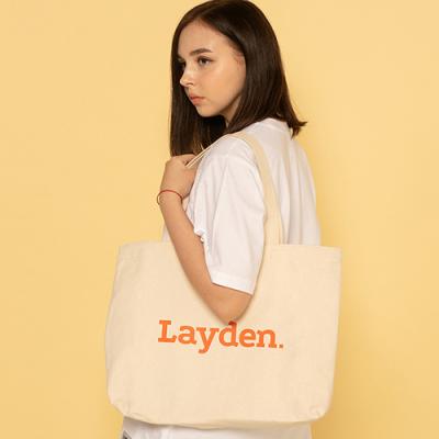 BIG LOGO ECO BAG-IVORY