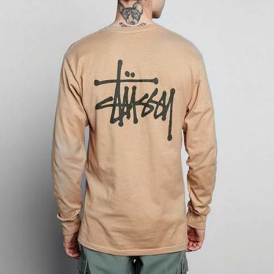 BASIC STUSSY LS TEE-LIGHT BROWN